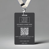 Professionele Event ID Lanyard naam QR code foto Badge