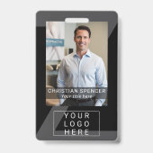 Professionele Event ID Lanyard naam QR code foto Badge (Voorzijde)