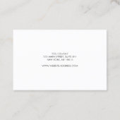 Professionele Eye Catching Eenvoudige Moderne Turq Visitekaartje (Achterkant)