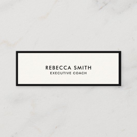 Professionele, eyecateuze, brede sociale media mini visitekaartje (Voorkant)