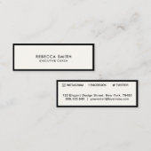 Professionele, eyecateuze, brede sociale media mini visitekaartje (Voorkant / Achterkant)