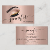 Professionele Eyelash Extension Makeup Artist Brow Visitekaartje (Voorkant / Achterkant)