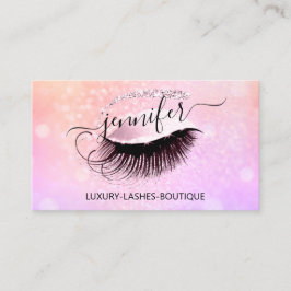 Professionele Eyelash QR Code roze holograaf Visitekaartje