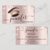 Professionele Eyelash-schijven voor artistieke sch Visitekaartje (Voorkant / Achterkant)