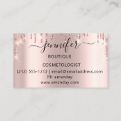 Professionele Eyelash-schijven voor artistieke sch Visitekaartje (Achterkant)