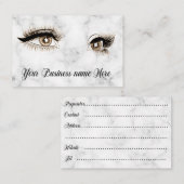 Professionele Eyelash-visitekaartjes Visitekaartje (Voorkant / Achterkant)