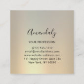 Professionele Eyelashes Hair Salon Gray Square Vierkante Visitekaartje (Achterkant)