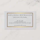 Professionele Eyelashes Makeup Artist Black Visitekaartje (Achterkant)