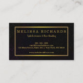 Professionele Eyelashes Makeup Artist Black Visitekaartje (Achterkant)
