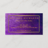 Professionele Eyelashes Makeup Artist Black Visitekaartje (Achterkant)