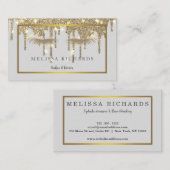 Professionele Eyelashes Makeup Artist Black Visitekaartje (Voorkant / Achterkant)