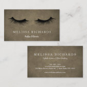Professionele Eyelashes Makeup Artist Visitekaartje (Voorkant / Achterkant)