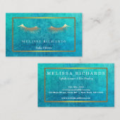 Professionele Eyelashes Makeup Artist Visitekaartje (Voorkant / Achterkant)