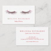 Professionele Eyelashes Makeup Artist Visitekaartje (Voorkant / Achterkant)