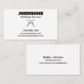 Professionele Fabricator Lassen Service Visitekaartje (Voorkant / Achterkant)