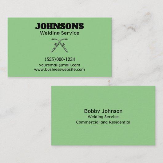 Professionele Fabricator Lassen Service Visitekaartje (Voorkant / Achterkant)