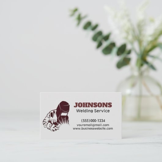 Professionele Fabricator Lassen Service Visitekaartje (Staand voorkant)