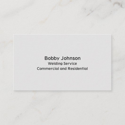 Professionele Fabricator Lassen Service Visitekaartje (Achterkant)