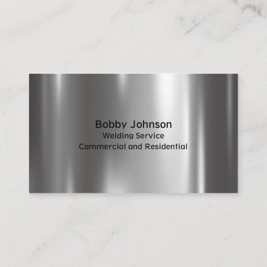 Professionele Fabricator Lassen Service Visitekaartje (Achterkant)