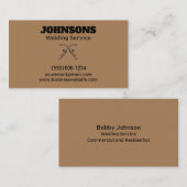 Professionele Fabricator Lassen Service Visitekaartje (Voorkant / Achterkant)