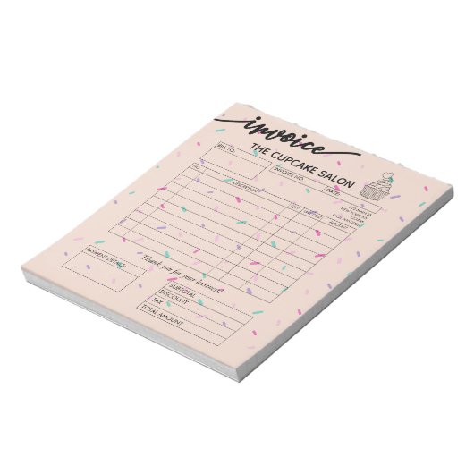 Professionele facturen notitieblok (Linkerzijde)