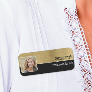 Professionele faux geborsteld messing aangepaste f naamplaatje