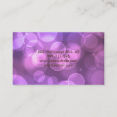 Professionele faux glamoureus moderne elegant visitekaartje (Achterkant)