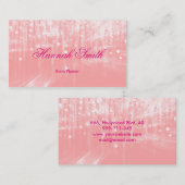 Professionele faux glamoureus moderne elegant visitekaartje (Voorkant / Achterkant)