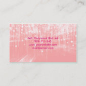 Professionele faux glamoureus moderne elegant visitekaartje (Achterkant)