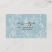 Professionele faux glamoureus moderne elegant vlak visitekaartje (Achterkant)