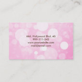 Professionele faux glamoureus moderne elegant vlak visitekaartje (Achterkant)