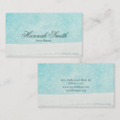 Professionele faux glamoureus moderne elegant vlak visitekaartje (Voorkant / Achterkant)