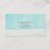 Professionele faux glamoureus moderne elegant vlak visitekaartje (Achterkant)