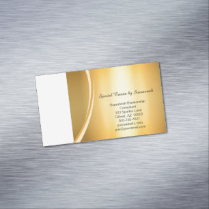 Professionele Faux Gold Flare - Aangepaste foto Magnetisch Visitekaartje