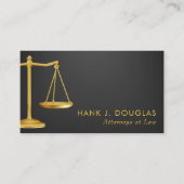 Professionele Faux Goud & Zwart Advocaat Visitekaartje (Voorkant)