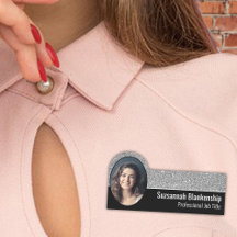 Professionele Faux Silver Glitter Custom Photo