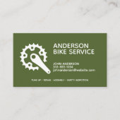 Professionele fiets reparatie onderhoud coaching visitekaartje (Voorkant)
