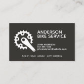 Professionele fiets reparatie onderhoud coaching visitekaartje (Voorkant)