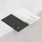 Professionele fietser zwart & wit minimalist visitekaartje