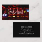 Professionele filmartiesten voor Studio-opname Visitekaartje (Voorkant / Achterkant)