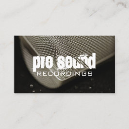 Professionele filmartiesten voor Studio-opname Visitekaartje