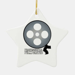Professionele filmcriticus keramisch ornament