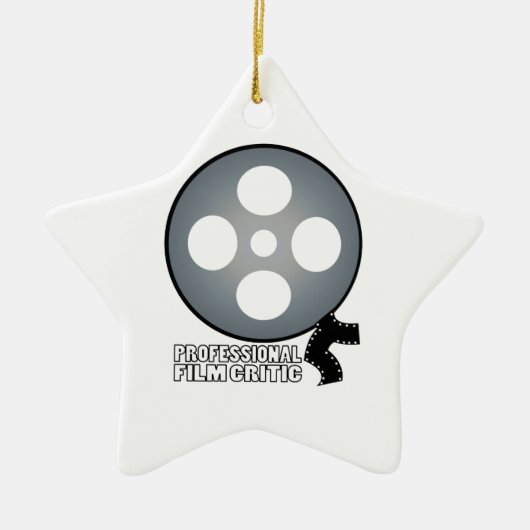Professionele filmcriticus keramisch ornament (Voorkant)