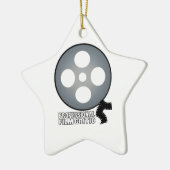 Professionele filmcriticus keramisch ornament (Links)