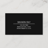 Professionele filmmaker, Visitekaartje Director (Achterkant)