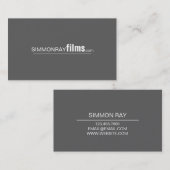 Professionele filmmaker, Visitekaartje Director (Voorkant / Achterkant)