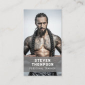 Professionele Fitness Coach QR Code Sociale Media Visitekaartje (Voorkant)