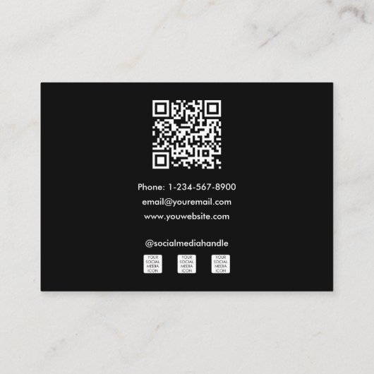 Professionele Fitness Coach Social Media 3 Foto Visitekaartje (Achterkant)