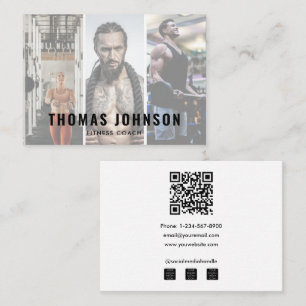 Professionele Fitness Coach Social Media 3 Foto Visitekaartje
