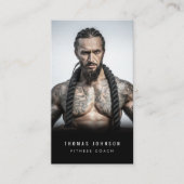 Professionele Fitness Coach Social Media Influence Visitekaartje (Voorkant)